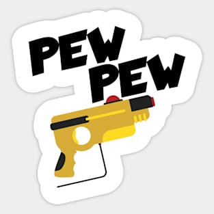 Lasertag pew pew Sticker